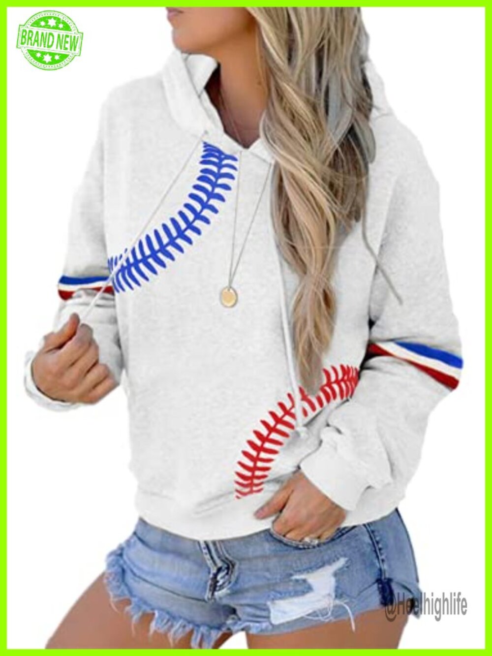 Women's Cotton Blend Half Zip Hoodie Long Sleeve Loose Fit Sweatshirt